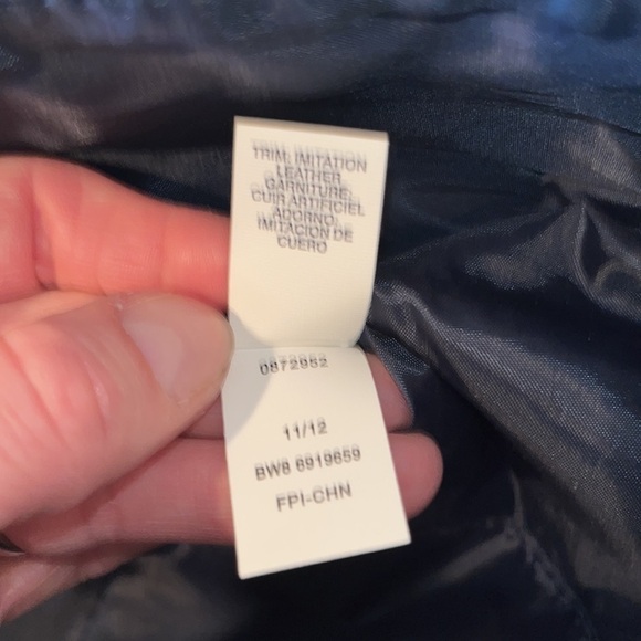 tommy Hilfiger blue linen-like shoulder bag coastal nautical western boho - Picture 16 of 16